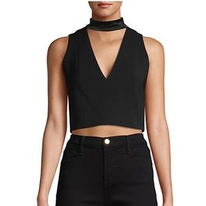 Alita Choker V-neck Crop Top
